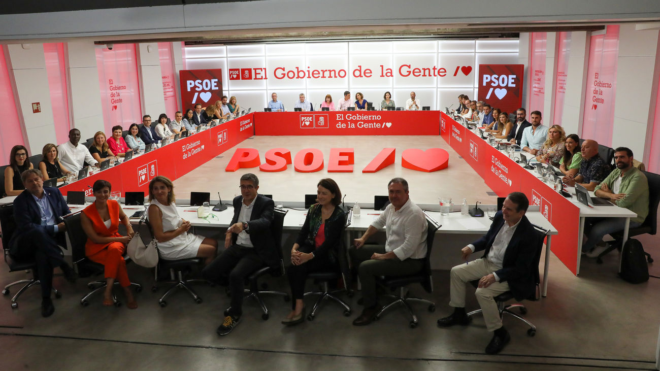 Reunión de la Ejecutiva Federal del PSOE tras las vacaciones de verano