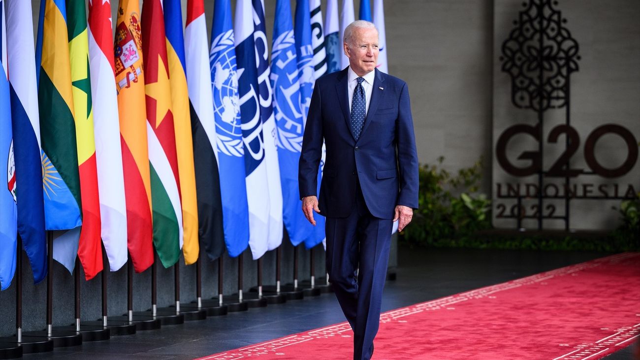 Joe Biden en Bali en la reunión del G20
