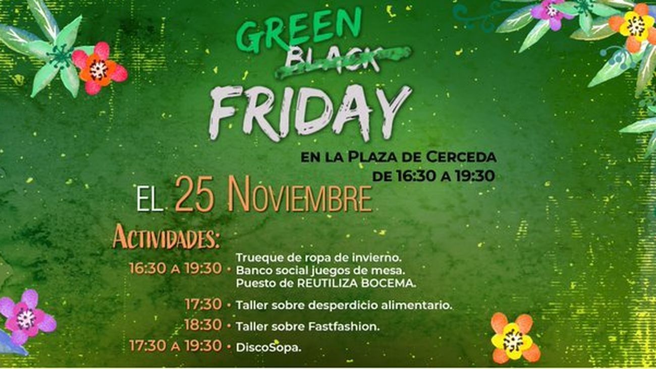 Cartel del Green Friday de Cerceda