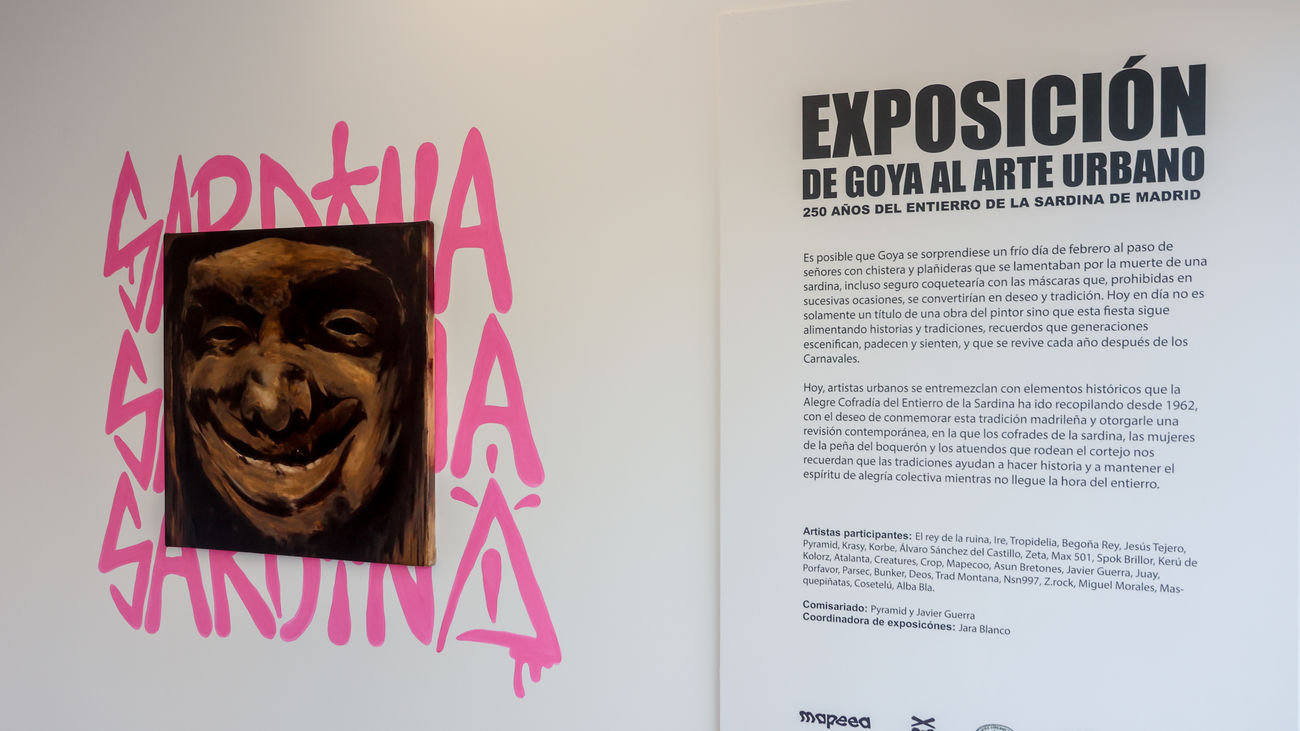 Fusión del entierro de la sardina y el arte urbano: "De Goya al arte urbano"