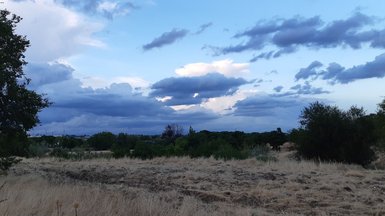 Cielo nuboso sobre el sur de la capital