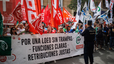 Nueva protesta de funcionarios de Justicia: "Los culpables son Hacienda, Justicia y el Gobierno de Sánchez en su conjunto"