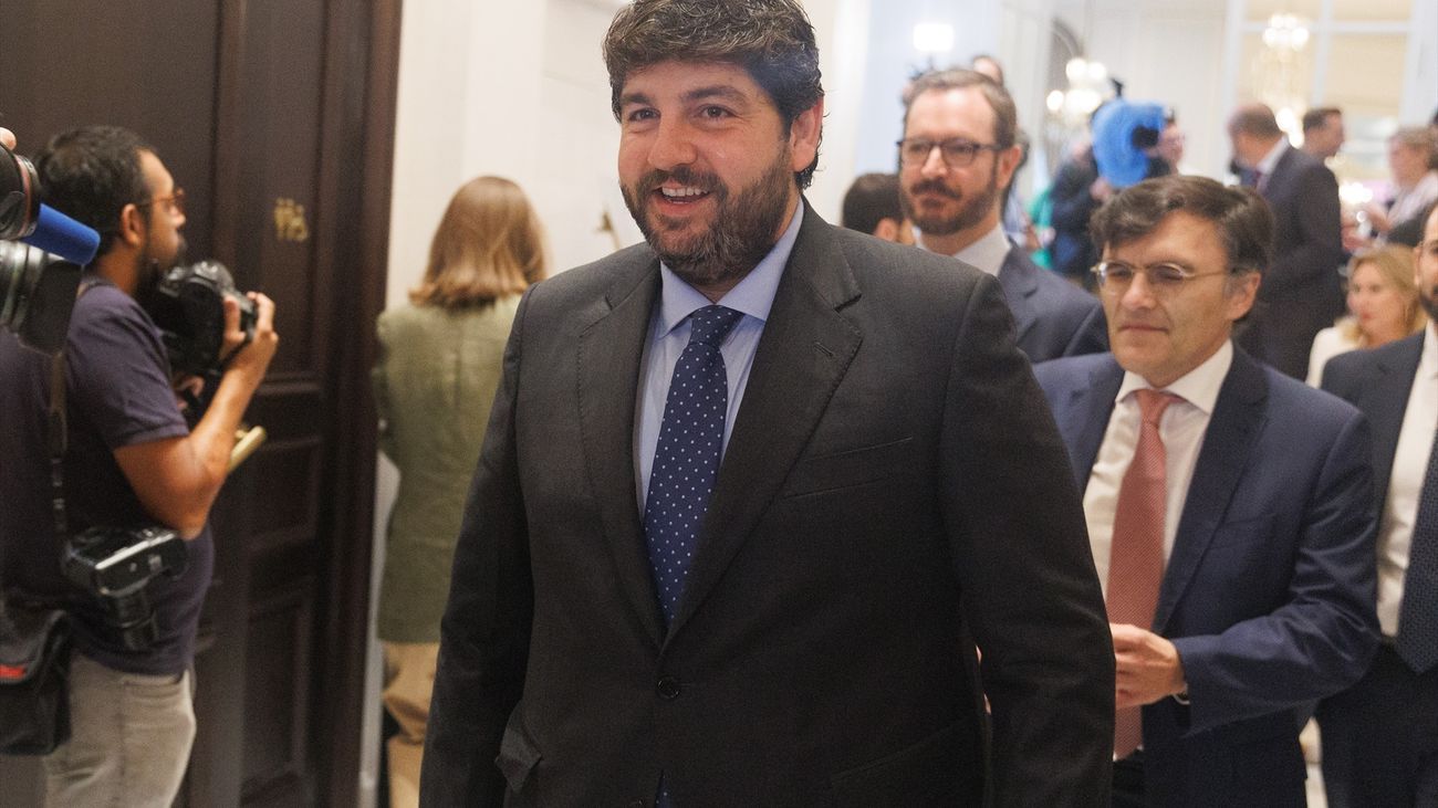 El presidente en funciones, López Miras