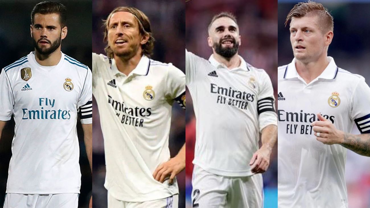 El Real Madrid anuncia sus cuatro capitanes Nacho, Modric, Carvajal y