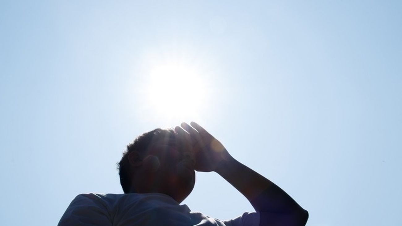 Una persona bajo el sol