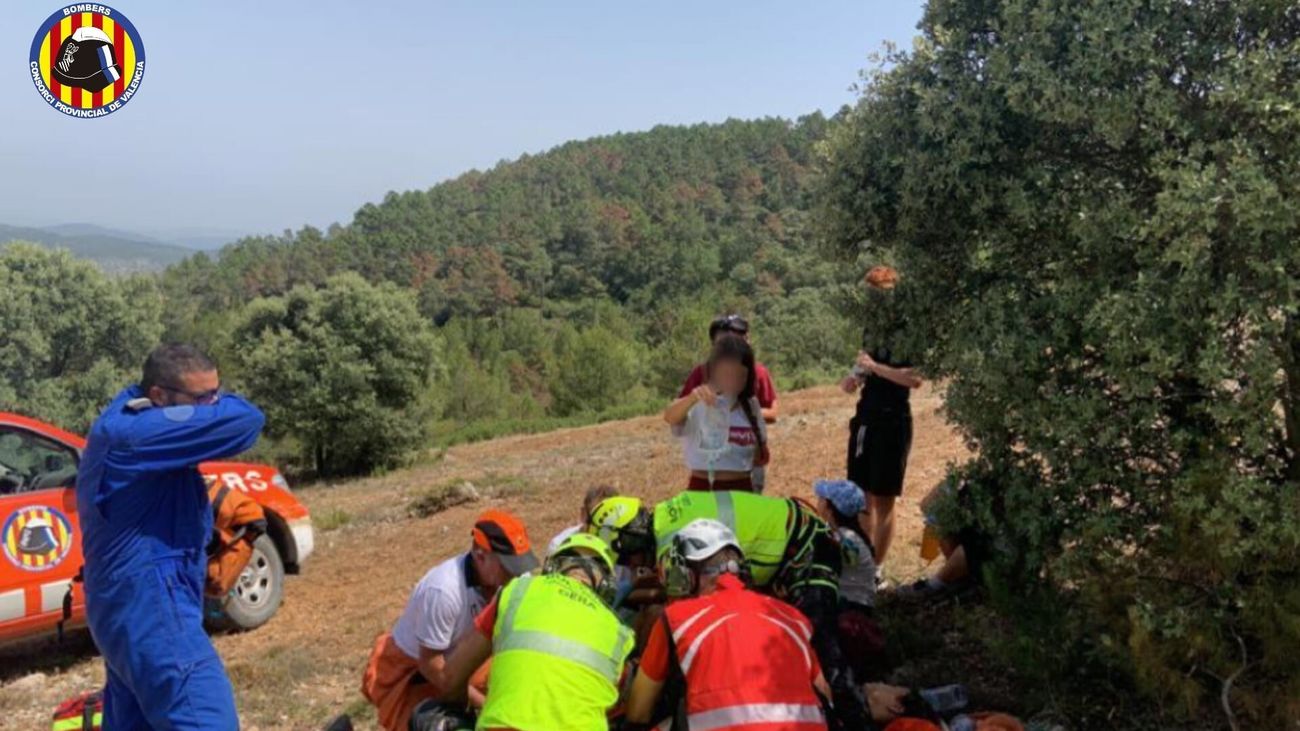Rescatan a tres menores afectados por el calor cuando realizaban una excursión en Valencia