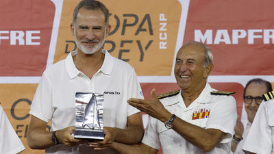Felipe VI logra su primer podio en la Copa del Rey MAPFRE de vela