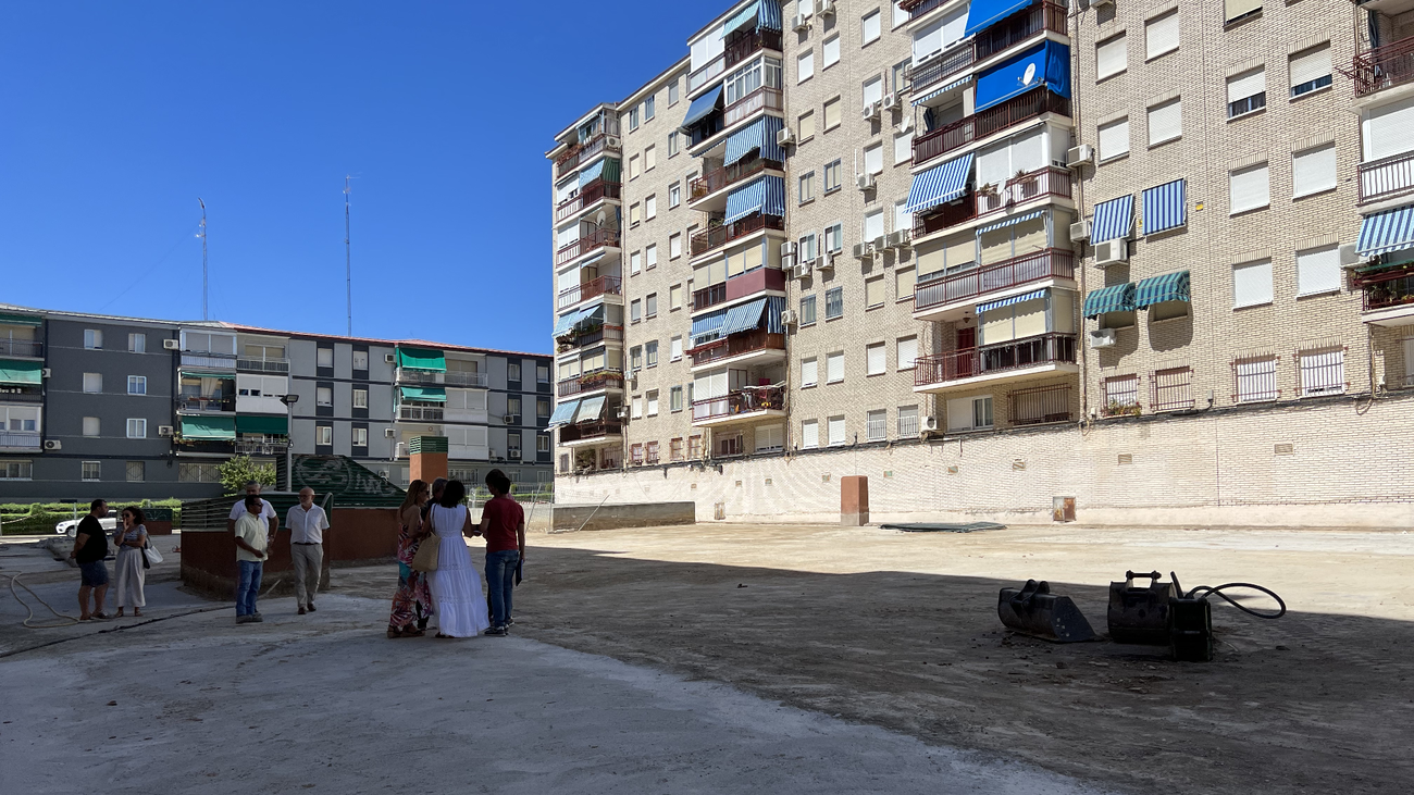 Zona interbloques entre las calles Lima y Miguel de Unamuno, en Fuenlabrada