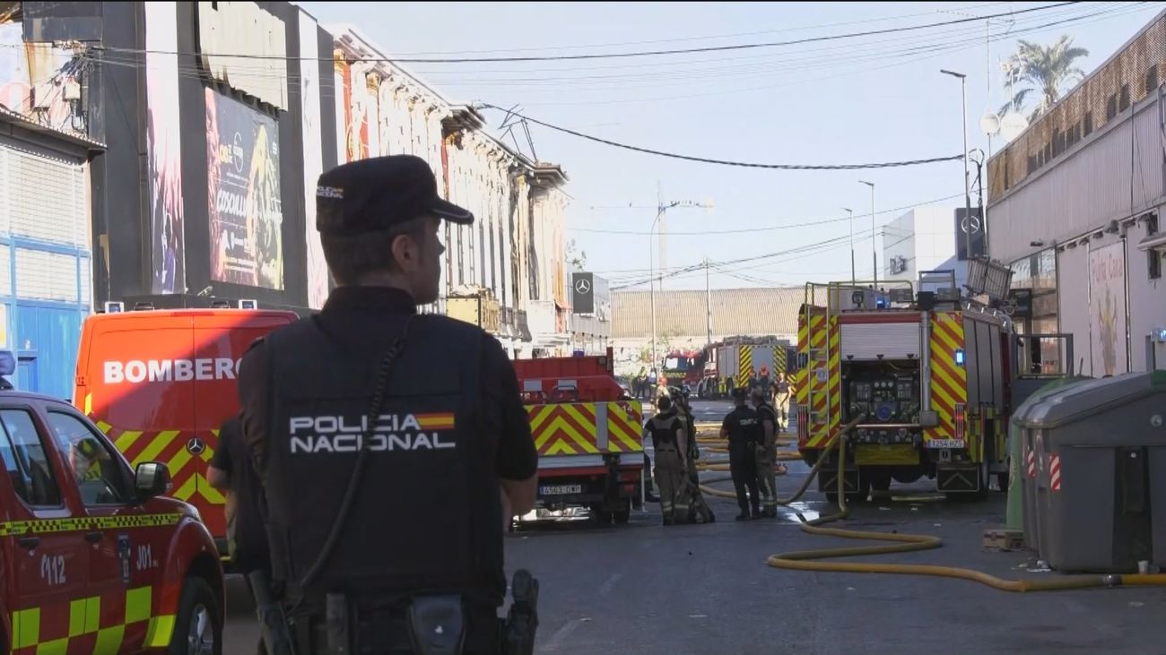 Incendio en una discoteca en Murcia