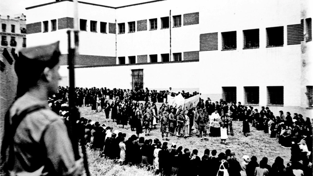 Una de las imágenes de la exposición sobre la cárcel de mujeres de Ventas