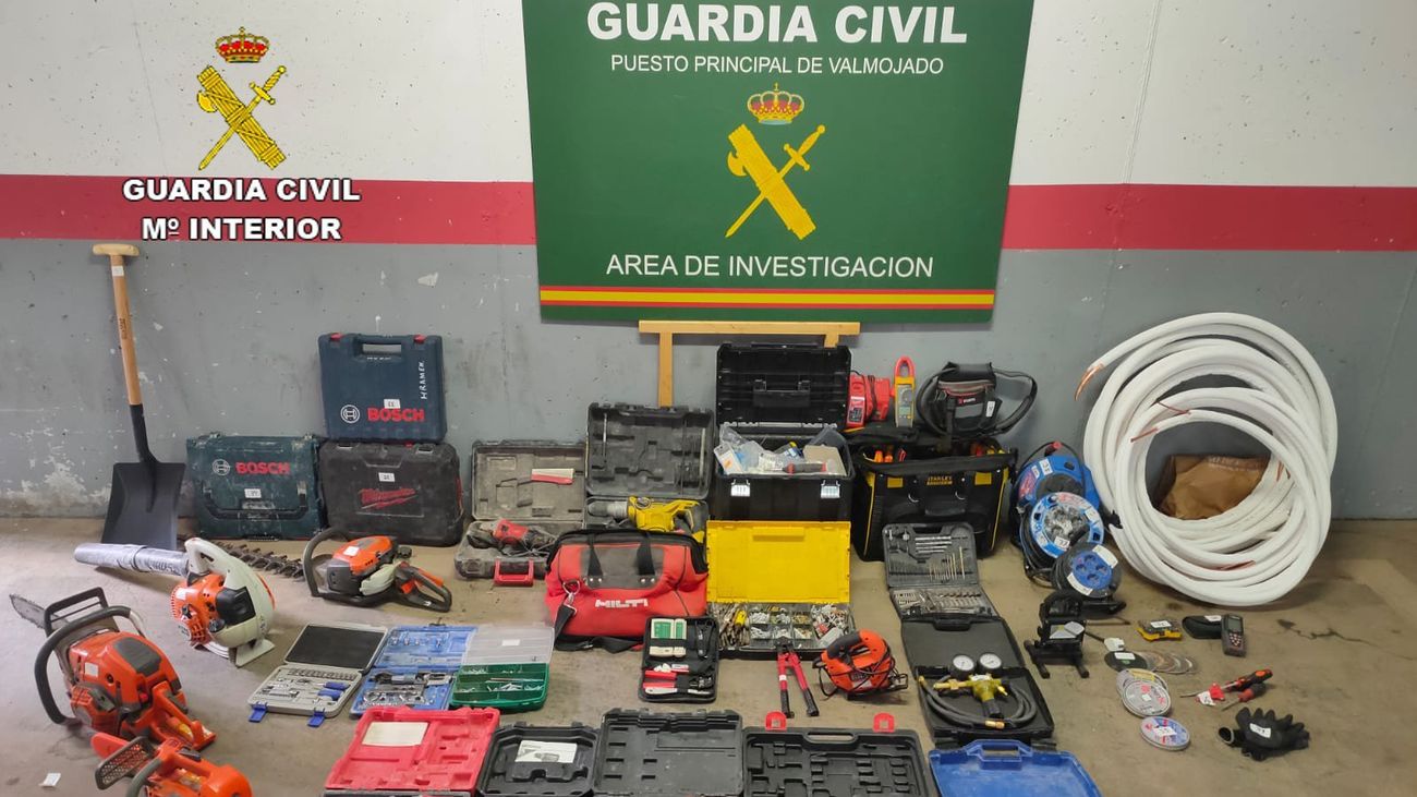 Dos detenidos por más de 25 robos en vehículos en Madrid, Toledo y Ávila