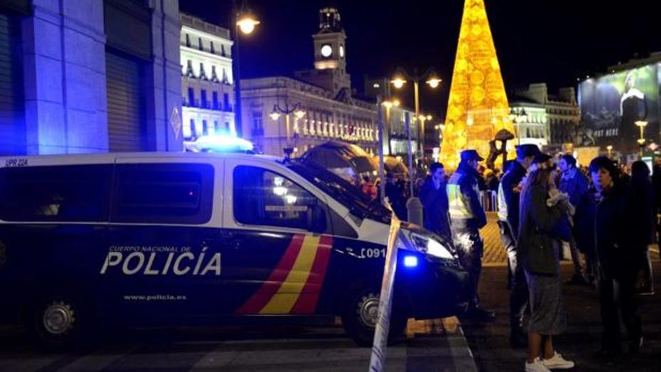 Policía Nacional en la Puerta del Sol