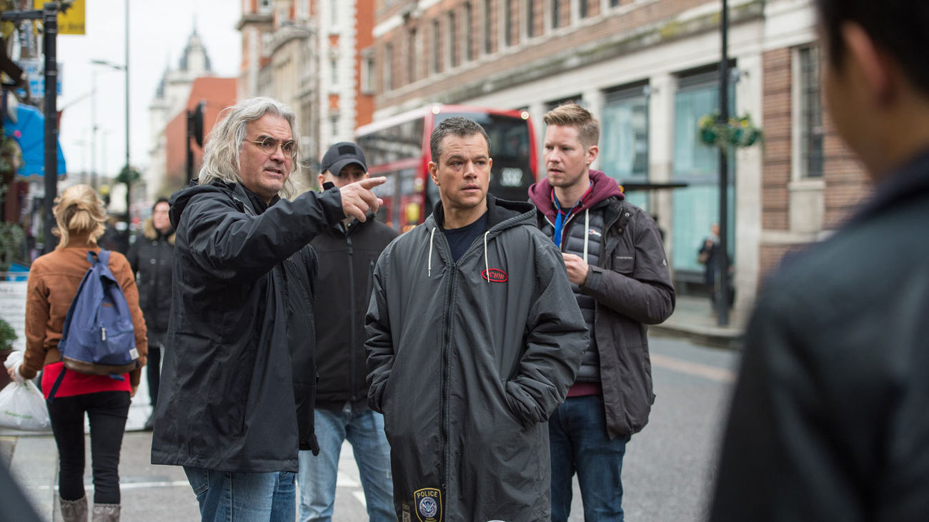 Matt Damon en el rodaje de 'El ultimátum de Bourne' en Madrid