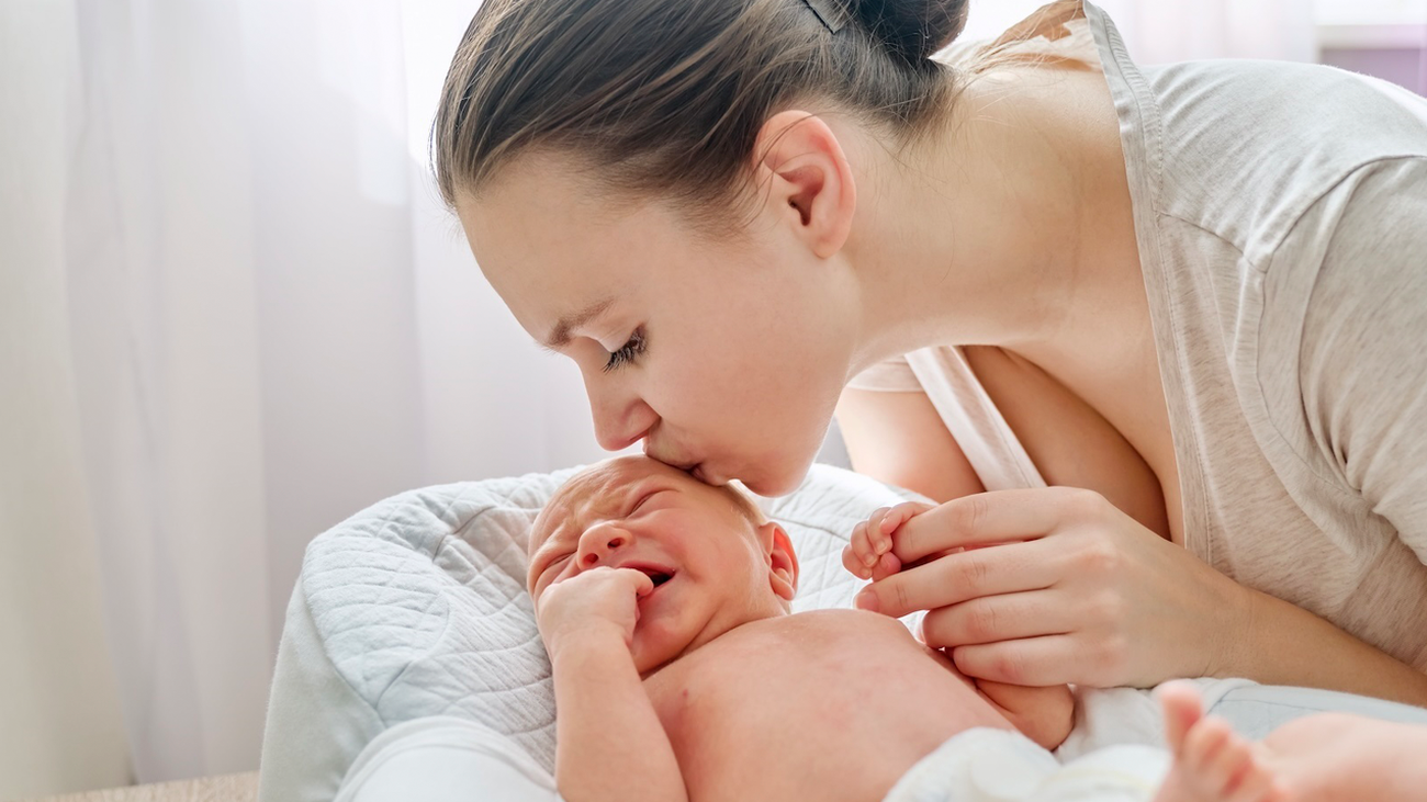 Una madre con su bebé