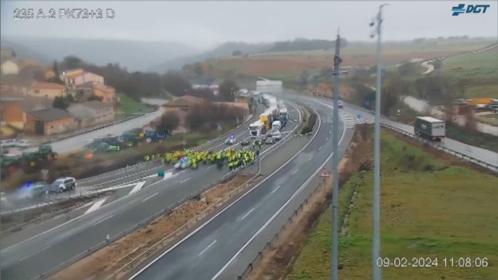 El mapa de la DGT que muestra en directo los cortes de carreteras por la  tractorada este miércoles en Madrid y el resto de España - Infobae