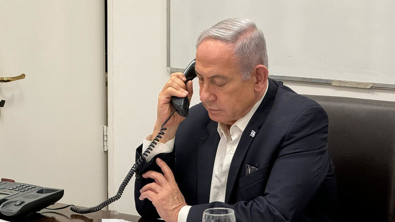 Netanyahu mantiene una llamada telefónica con Biden tras el ataque iraní