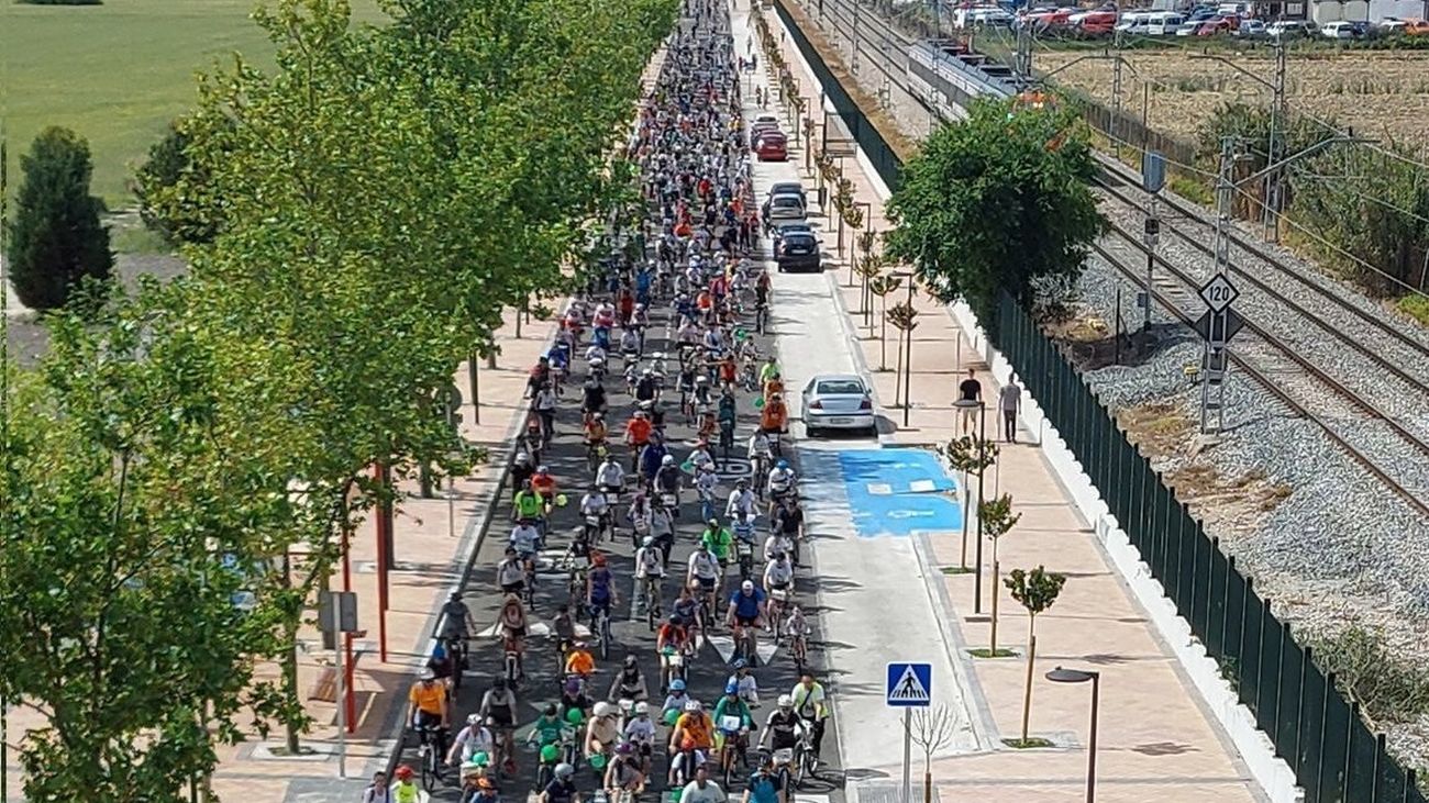 Fiesta de la bicicleta en Getafe