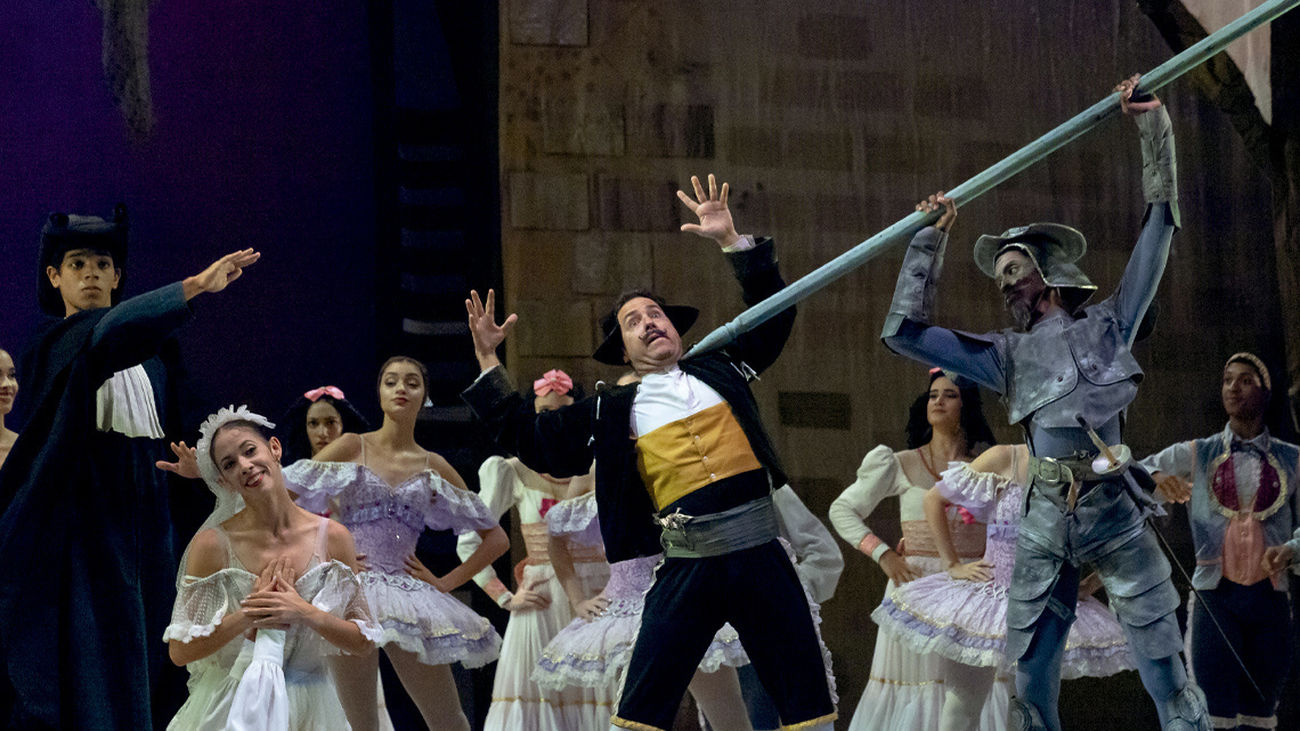 Escena del espectáculo  'Don Quijote' del Ballet Nacional de Cuba