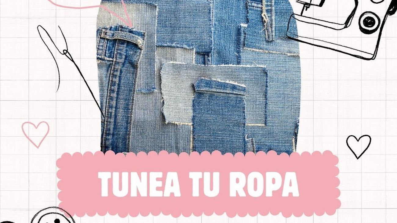 Cartel del taller 'Tunea tu ropa' en Móstoles