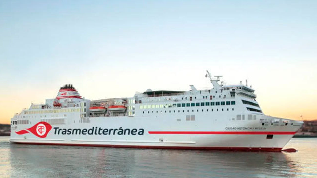 Trasmediterránea decide quitar el nombre de Melilla a un barco que irá a Marruecos