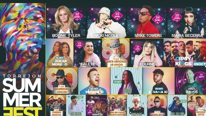Myke Towers y Nicki Nicole encabezan el Torrejón Summer Festival 2024