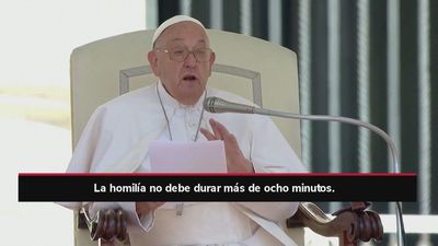 El papa Francisco pide que las homilías de las misas no pasen de los 8 minutos