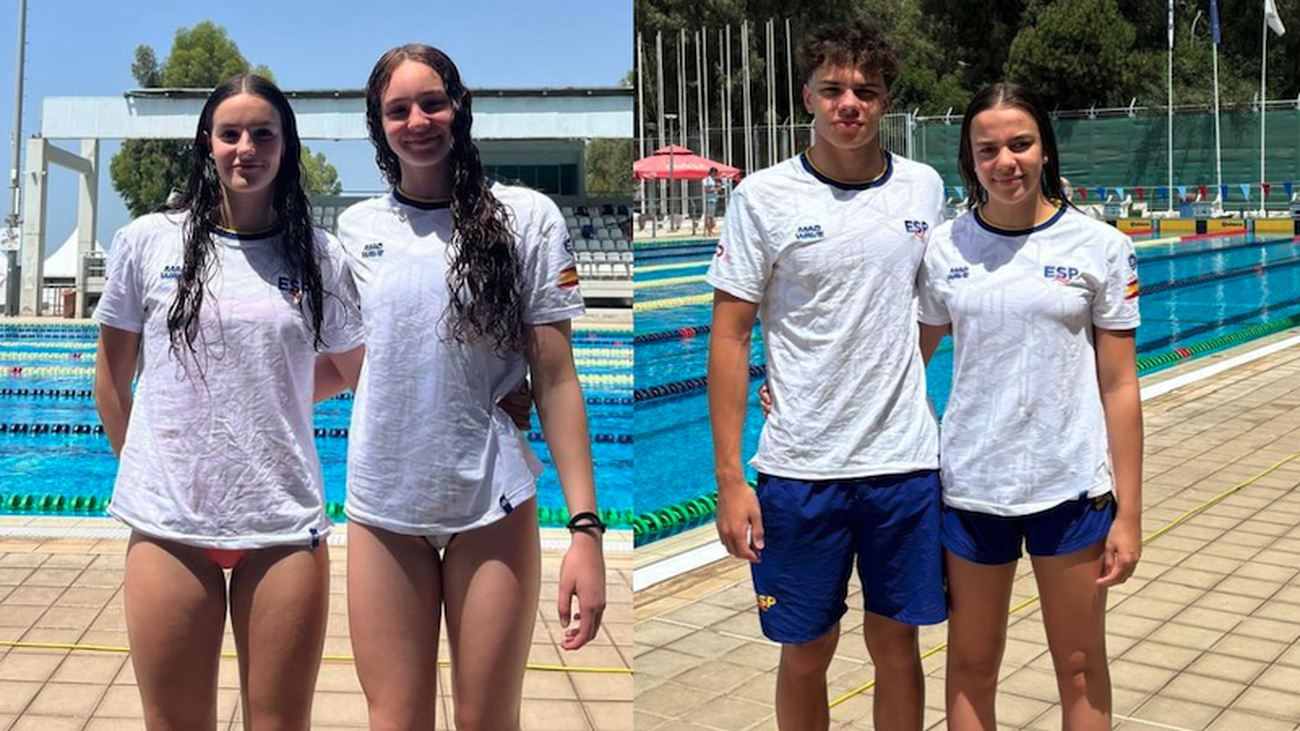 Nadadoras madrileñas en la Copa Mediterránea