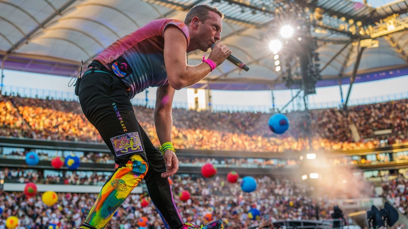 El cantante de Coldplay, Chris Martin
