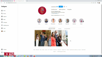 La Casa Real abre cuenta oficial en Instagram