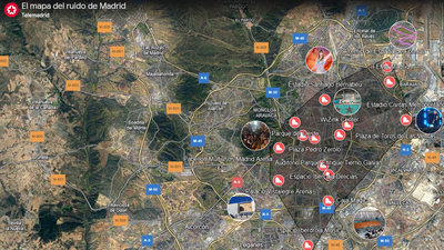 Estos son los puntos más afectados en Madrid por los conciertos y grandes eventos