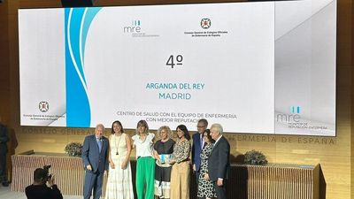 El equipo de enfermeras del Centro de Salud Camino del Molino de Arganda, reconocido como uno de los mejores de España