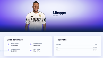 Mbappé y Endrick, incluidos en la web del Real Madrid como jugadores de la plantilla