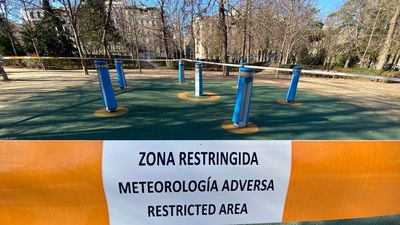 Zonas balizadas por condiciones meteorológicas adversas en El Retiro y otros ocho parques de la capital