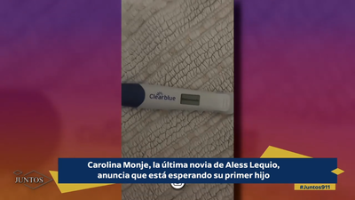 Carolina Monje la última pareja de Aless Lequio anuncia su primer embarazo