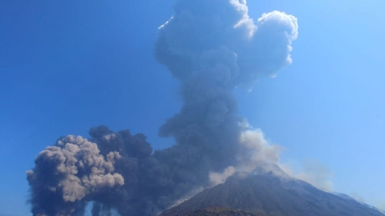 Imagen de archivo de la erupción del volcán Estrómboli