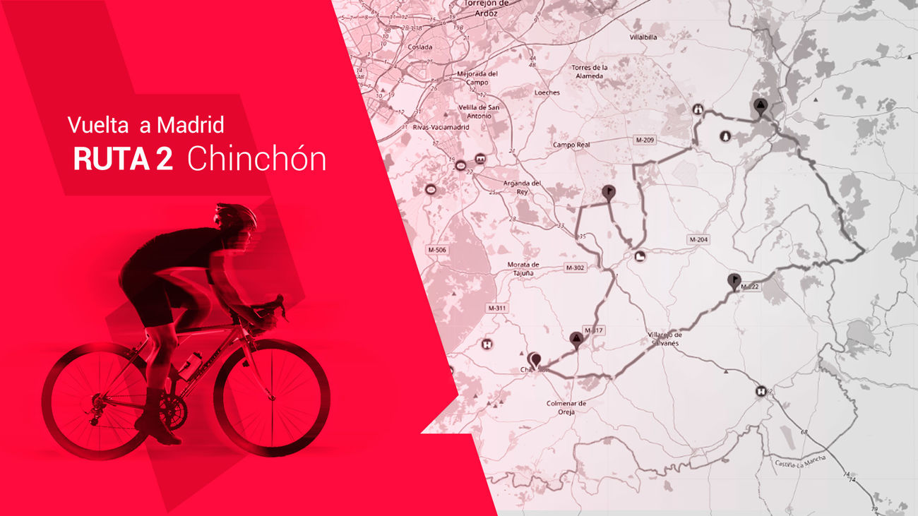 Recorre la etapa 2 de la Vuelta Ciclista a Madrid: Chinchón - Chinchón