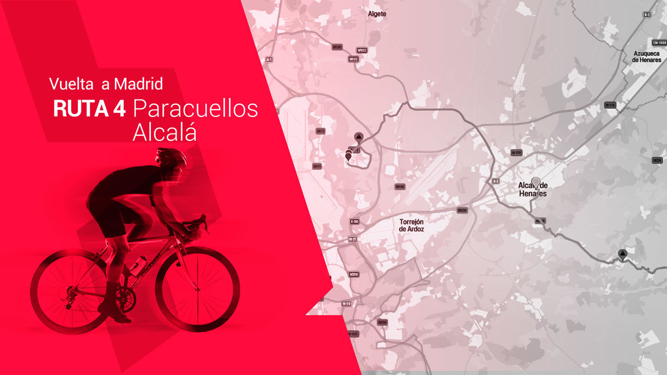 Recorre la etapa 4 de la Vuelta Ciclista a Madrid: Paracuellos del Jarama - Alcalá de Henares