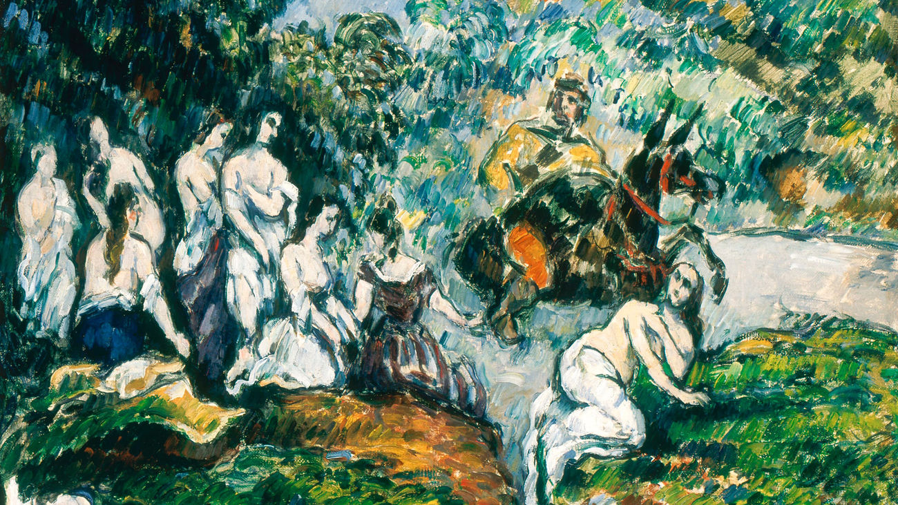 'Escena legendaria o Sancho en el agua', obra de Cézanne perteneciente a la colección Pérez Simón