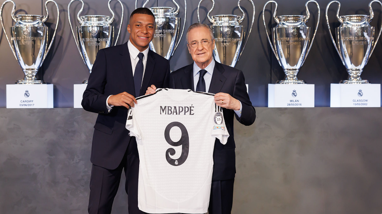 Mbappé y Florentino Pérez