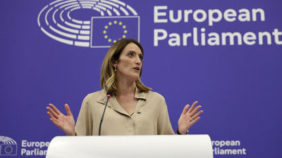 La Eurocámara reelige a la conservadora Roberta Metsola como su presidenta para dos años y medio más