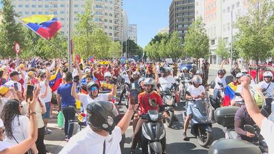 Miles de venezolanos recorren Madrid reclamando libertad y democracia