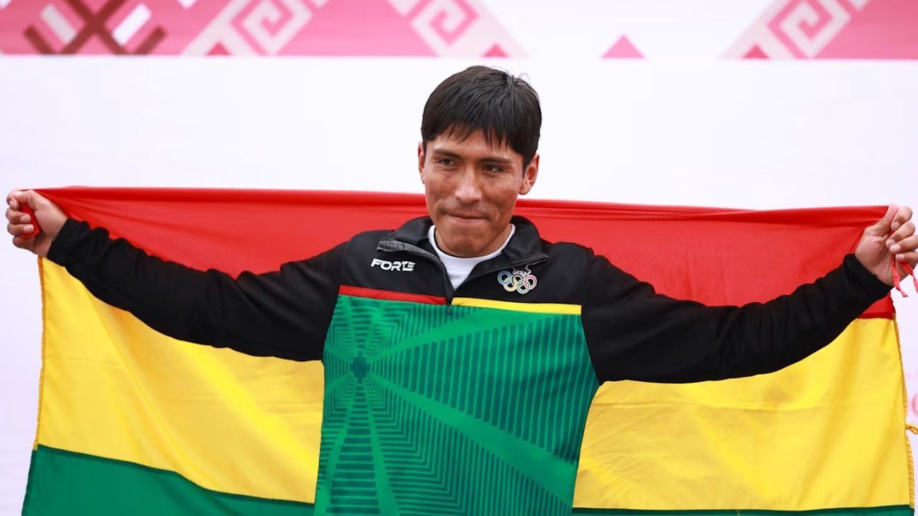 Héctor Garibay, maratonista de Bolivia