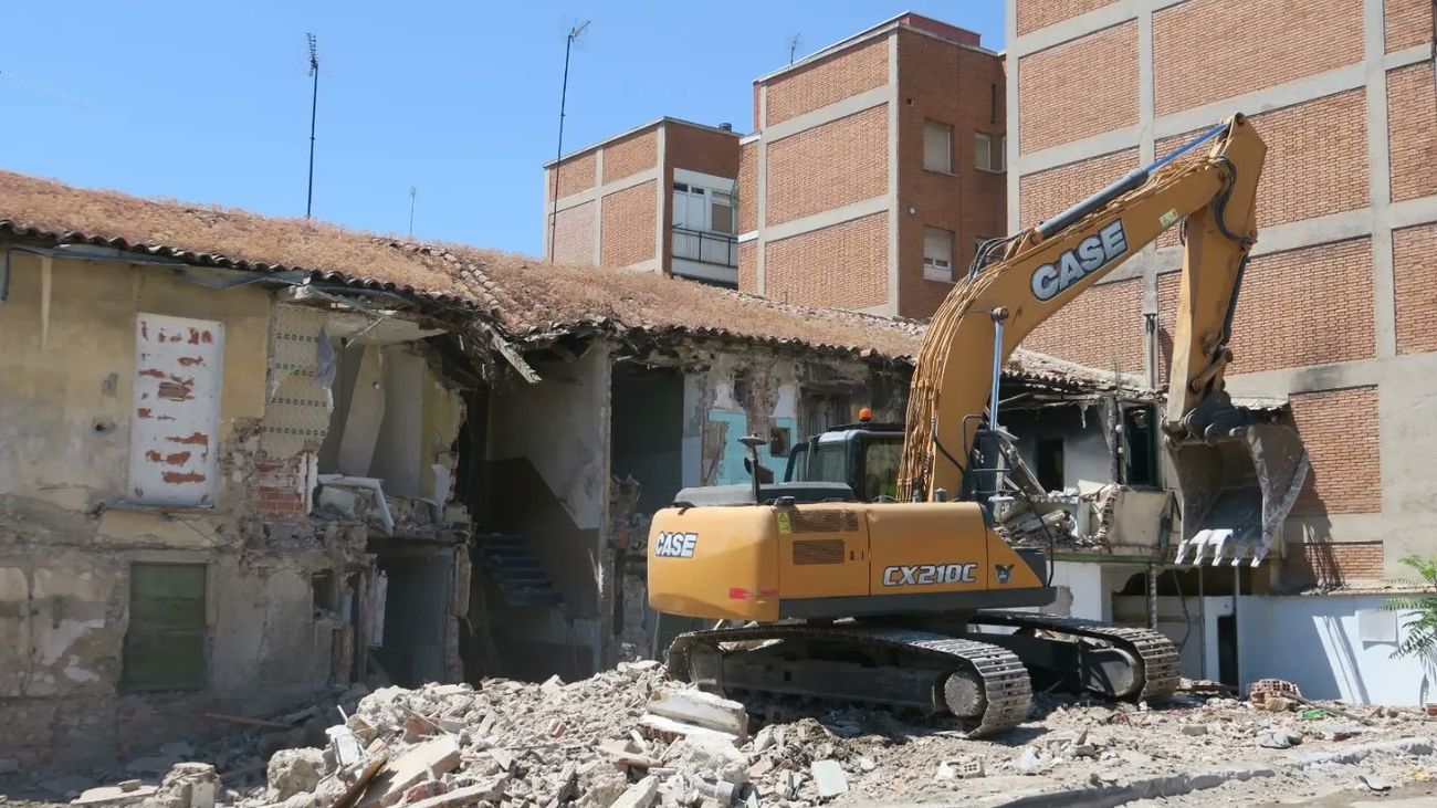 Demolición de edificios en Getafe