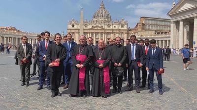 El Papa recibe en El Vaticano al Seminario de Getafe con motivo de su 30 aniversario