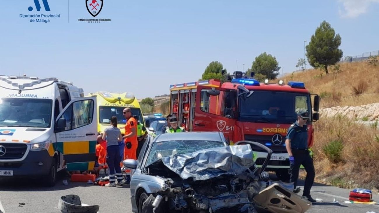 Accidente mortal de tráfico en Málaga