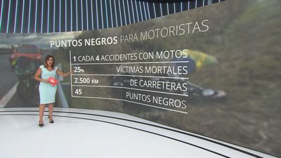 Las carreteras madrileñas cuentan con 45 puntos negros para motoristas