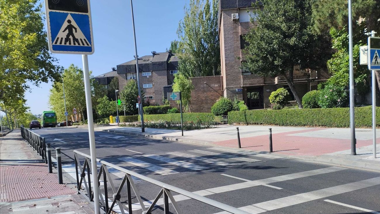 Paso de peatones en Majadahonda