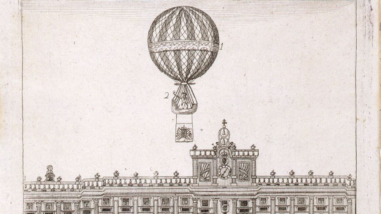 Ascensión del primer globo aerostático en España, Madrid 12 de agosto