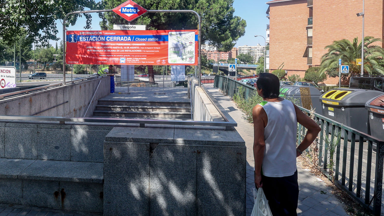 Reabre el tramo en la L10 de Metro entre Fuencarral y Chamartín cerrado  por mejoras en la estación de Begoña