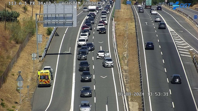 Un accidente de tráfico provoca 5 kilómetros de retenciones en la A-1 en sentido Madrid